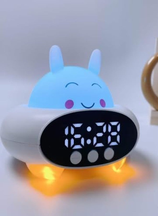 KRESHU Abs Led Digital Alarm Clock With Wireless Bluetooth Speaker For Songs|Usb Slot|Led Display For Reading, Bedroom, Desk (White,1-Pcs) - Image 1